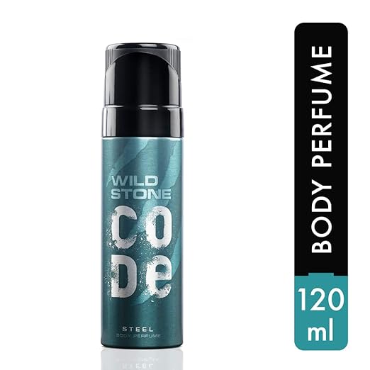 Wild Stone Code Steel Perfume Body Spray For Men - 120 ml