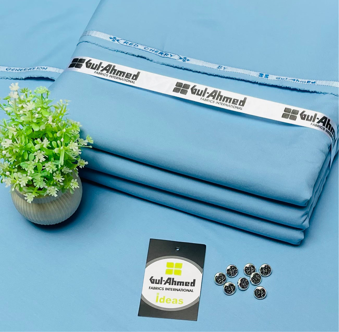 "Gul Ahmed" 4 Season Premium Wash n Wear Suit for Men's - GA09