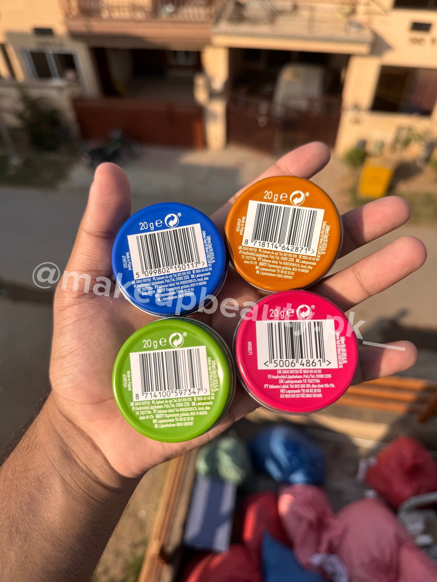 Vaseline Lip Therapy Balms 20 grams each.