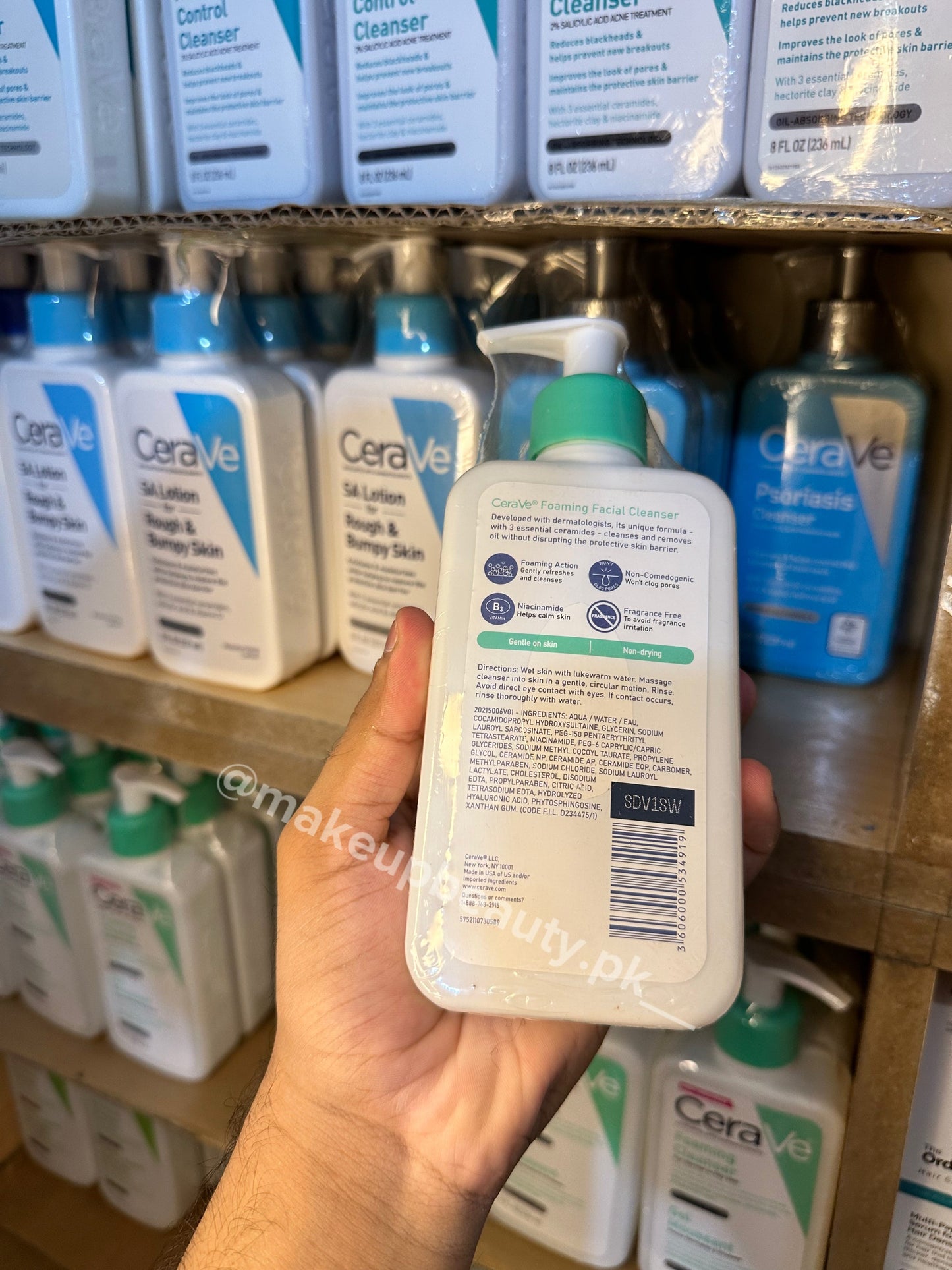 Cera ve Foaming Facial Cleanser 237 ML.