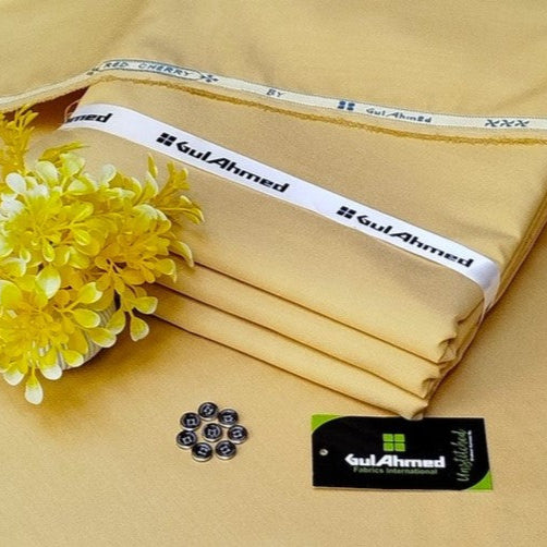 "Gul Ahmed" 4 Season Premium Wash n Wear Suit for Men's - GA07