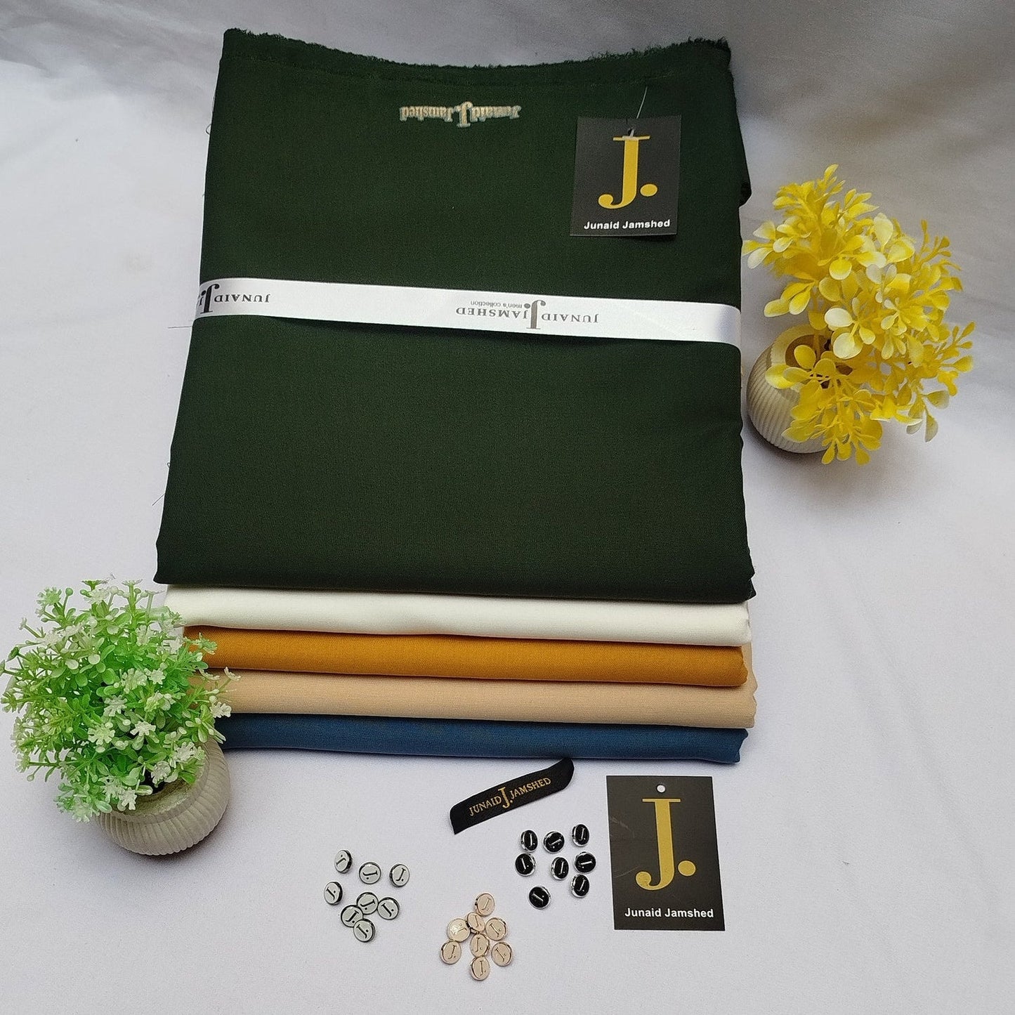 Pack of 5- J. Unstitched Wash n Wear Suits Bundle Deal - JB05