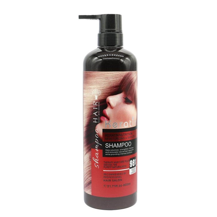 Keratin Nutrition Smooth Hair Shampoo for Hair Fall & Breakage 900ml (XL)