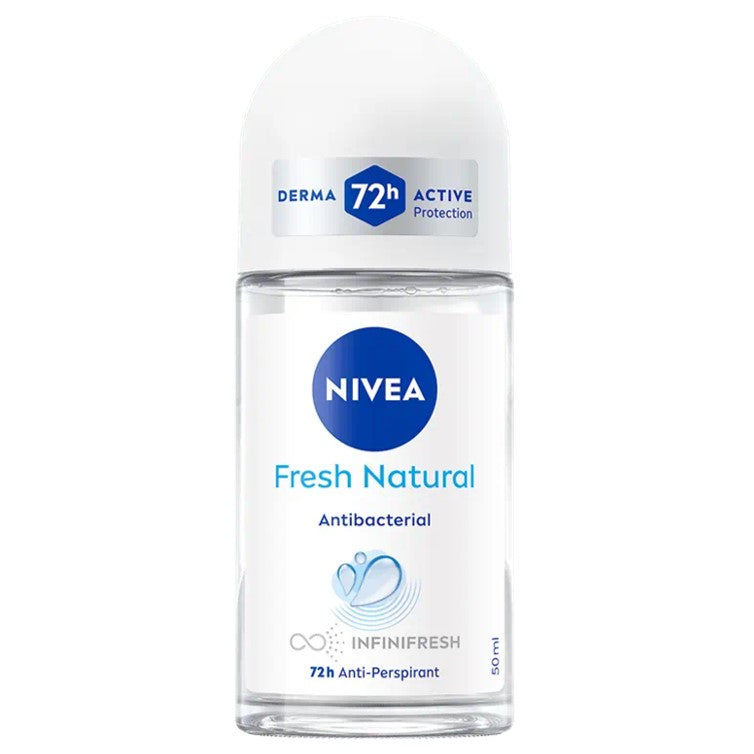Nivea Anti Perspirant Fresh Natural Anti Bacterial Roll On 50ml