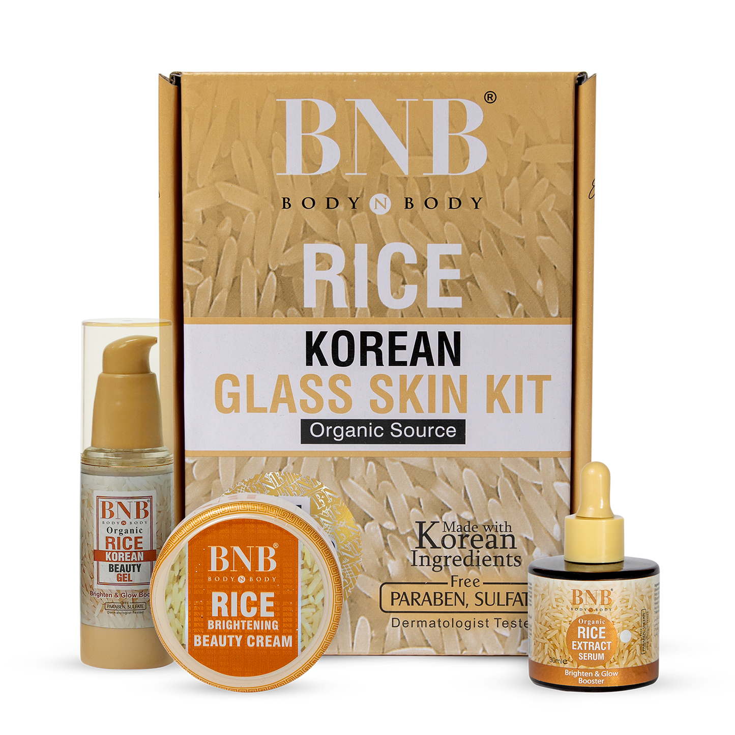 3 in 1 Rice Korean Glass Skin Kit