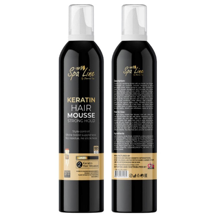 Spa Line Keratin Hair Mousse Strong Hold 250ml