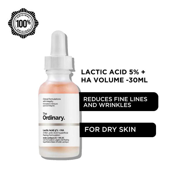 The Ordinary Lactic Acid 5% + Ha 2% Serum