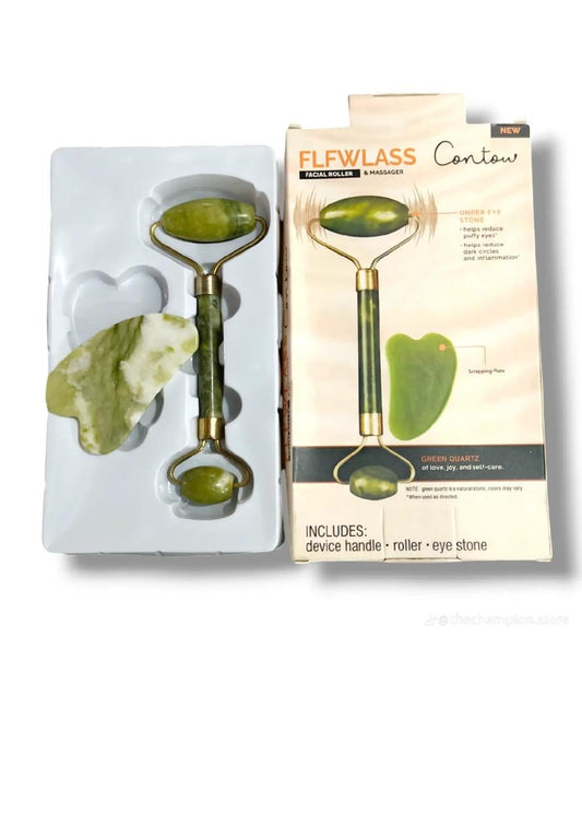 Gua shua Face roller with massager 2 in 1.