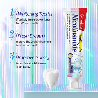 Nicotinamide Toothpaste for Deep Teeth Whitening