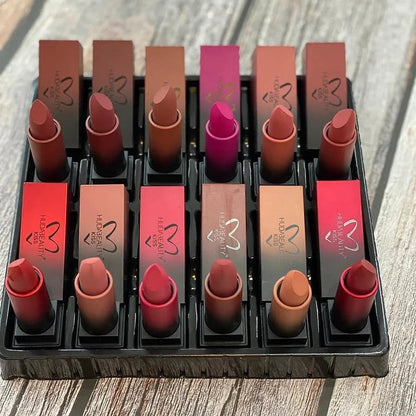 Huda Beauty Matte Lipstick Set (12 Pcs)