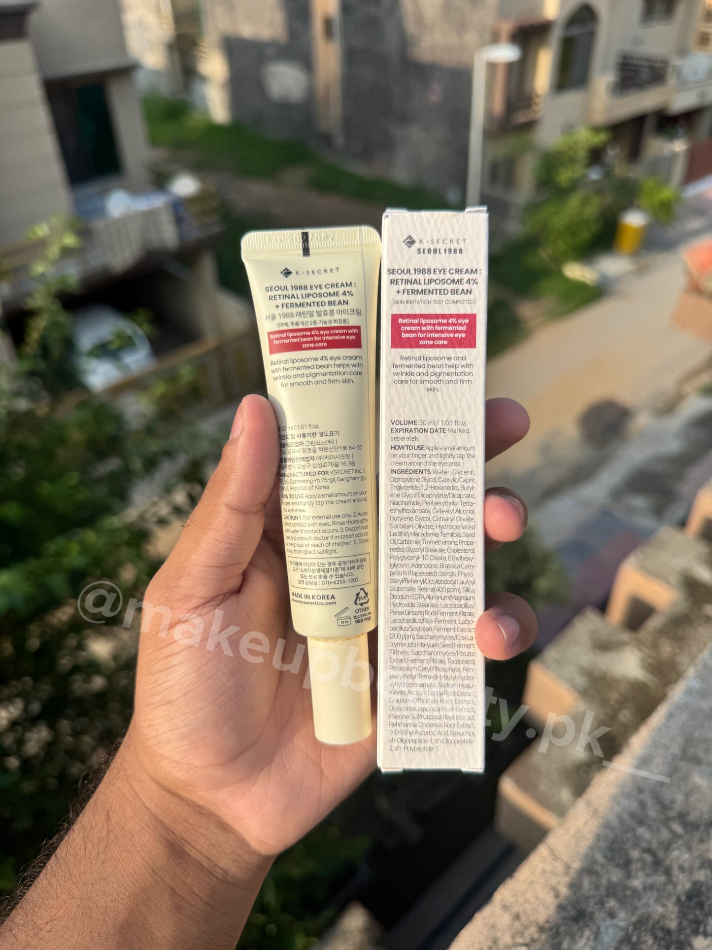 K-Secret Seoul 1988 Retinal Lipsome 4% + Fermented Bean eye cream 30 ML