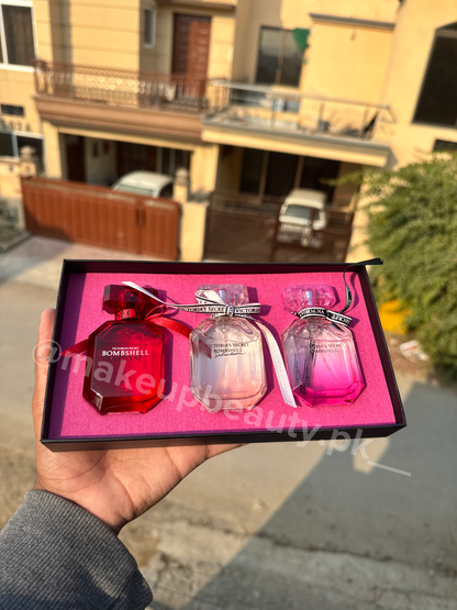 Victoria Secret 3 in 1 Perfume gift set including Bombshell, Bombshell Seduction, Bombshell Intense 30 ML Each perfume