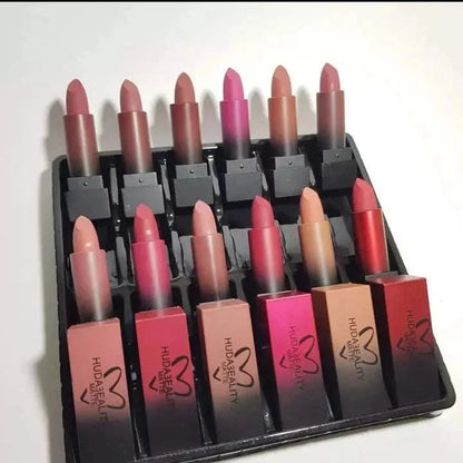 Huda Beauty Matte Lipstick Set (12 Pcs)