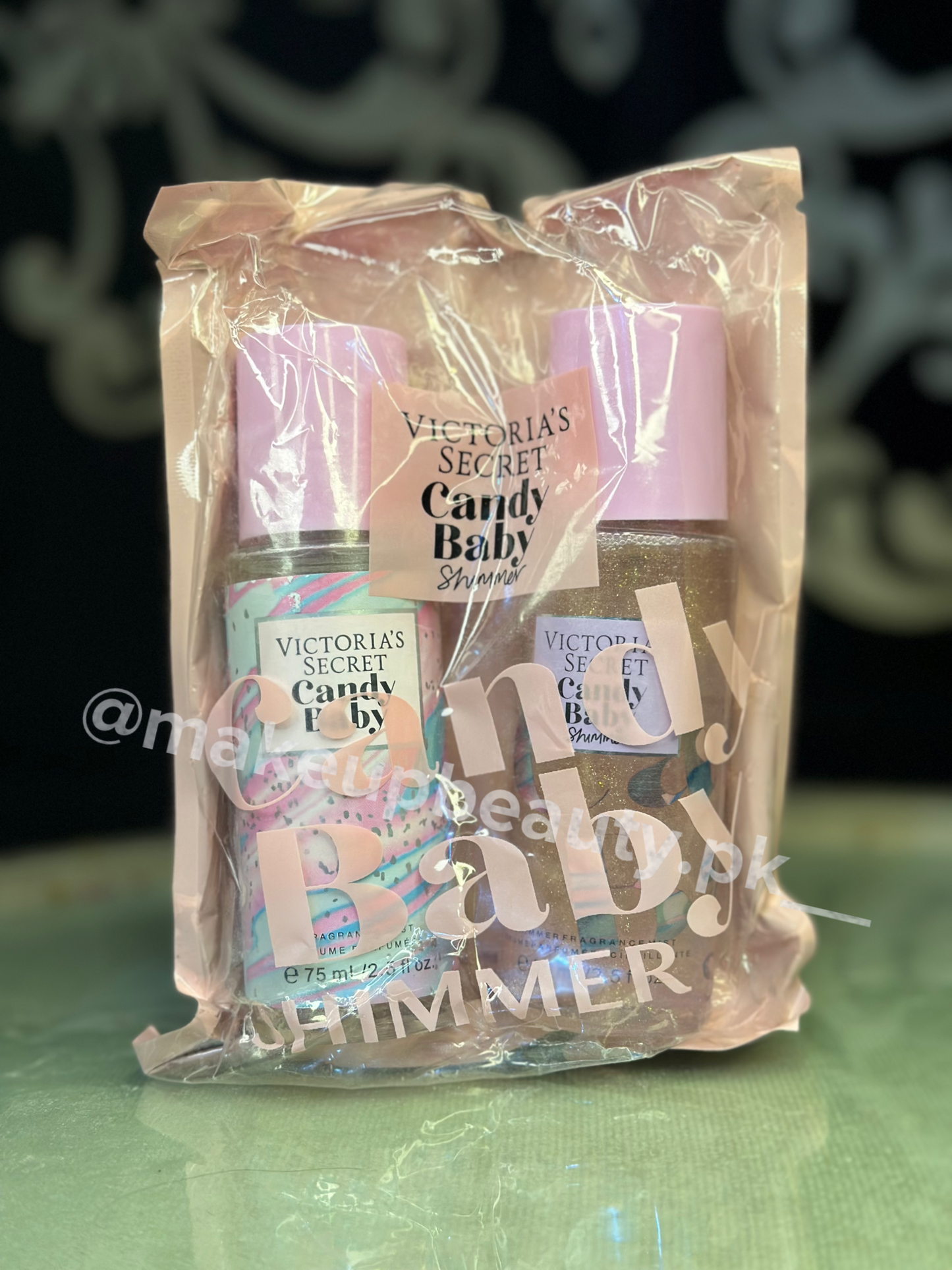 Victoria’s secret 2 in 1 Mist plus shimmer gift sets. 75 ML Each Bottle Quantity.