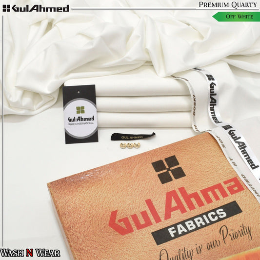 "Gul Ahmed" 4 Season Premium  Wash n Wear Suit for Men's - GA06