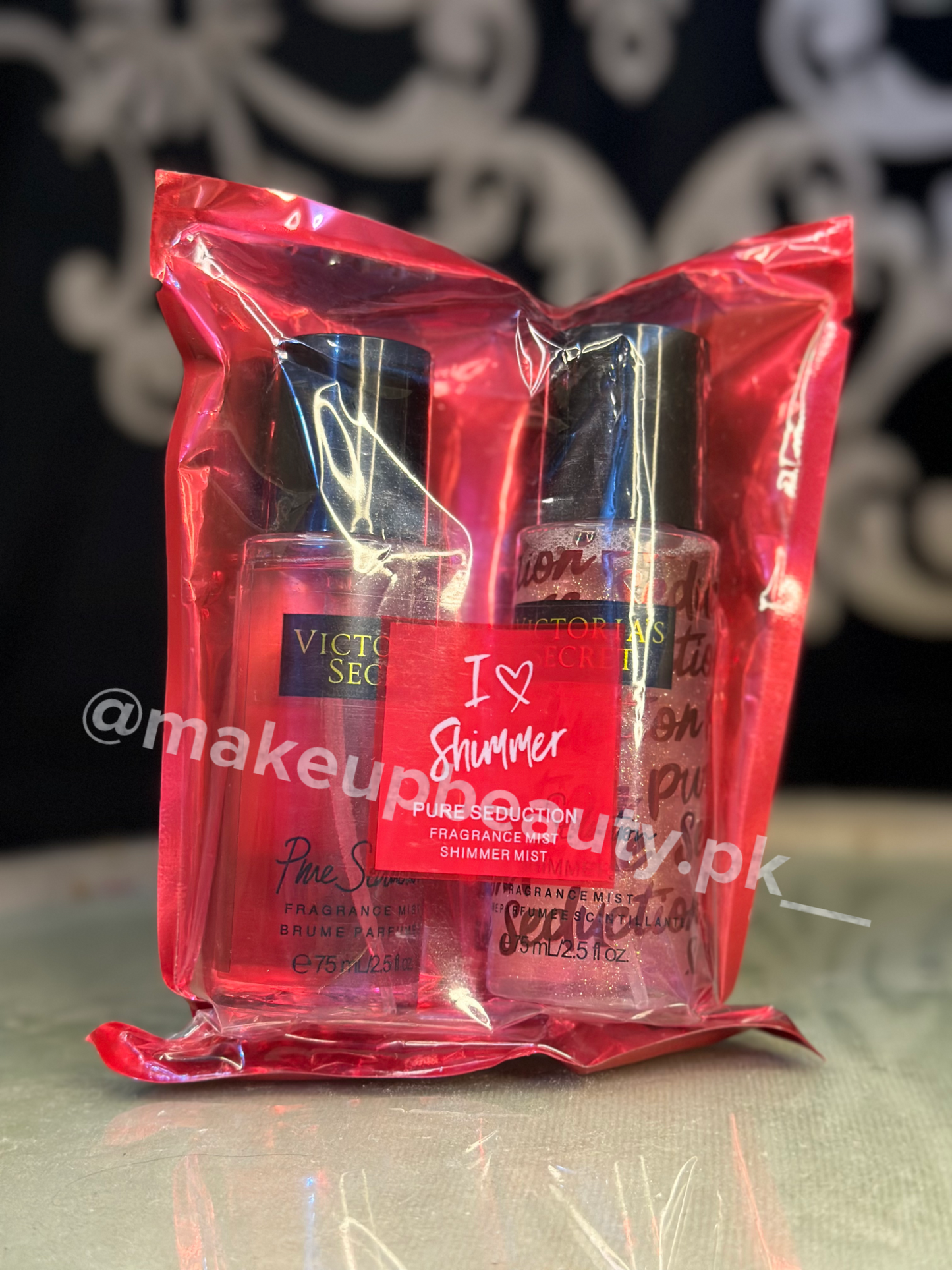 Victoria’s secret 2 in 1 Mist plus shimmer gift sets. 75 ML Each Bottle Quantity.