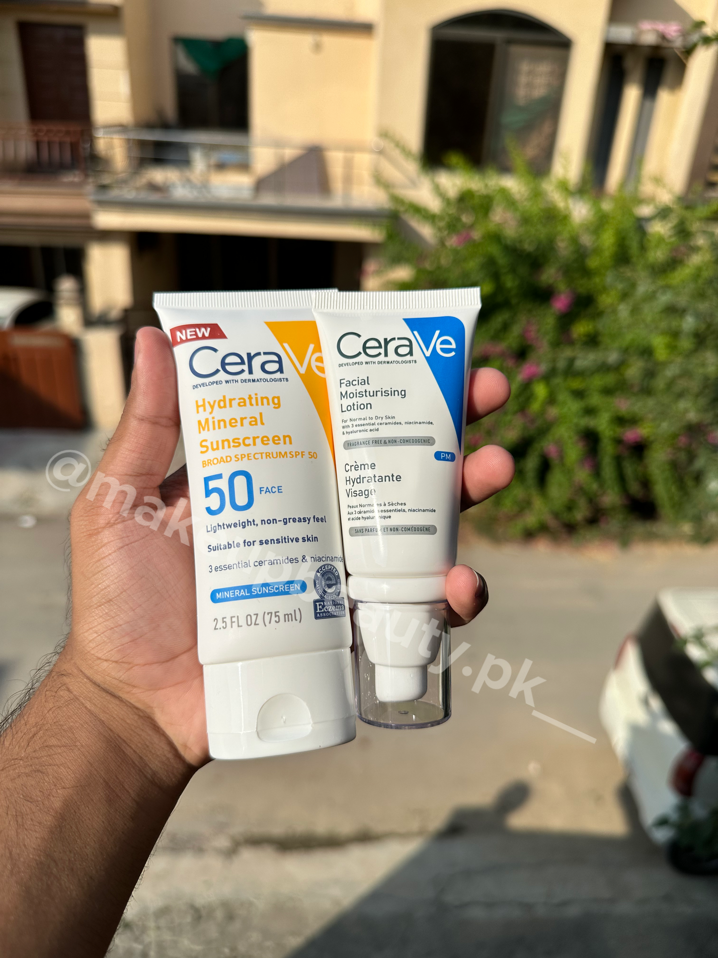 Sale of the Year🎉. Cera ve Hydrating Mineral sunscreen 75 ml and Cera ve Facial moisturizing Lotion 52 ml deal of two