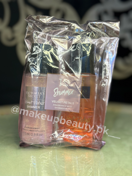 Victoria’s secret 2 in 1 Mist plus shimmer gift sets. 75 ML Each Bottle Quantity.