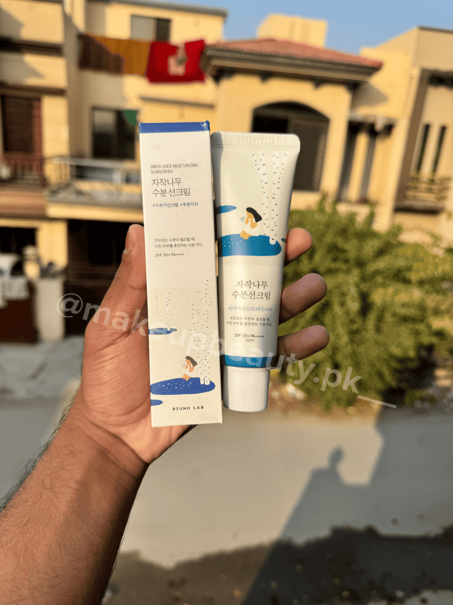 Round Lab Birch Juice Moisturizing Sunscreen SPF 50+ PA++++ (50ml) 🌿