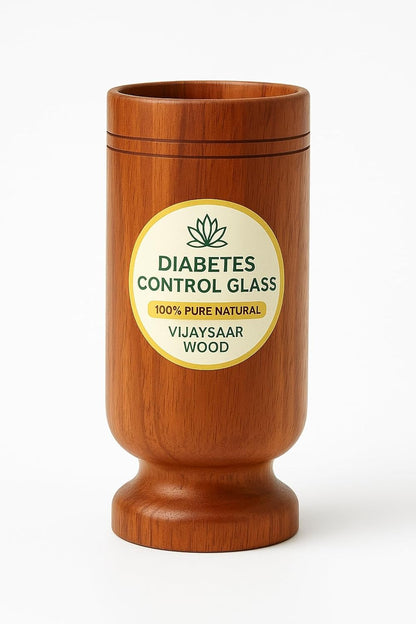 Sugar Control Glass for Diabetic | 100% Natural Vijaysar Wood Glass