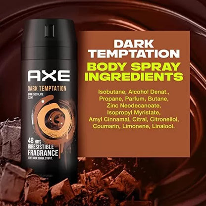 Dark Temptation Deodorant Body Spray 48-Hour Odor Buster