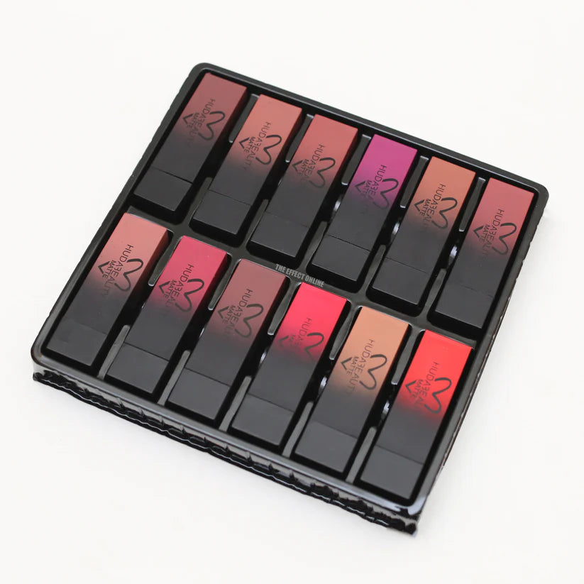 Huda Beauty Matte Lipstick Set (12 Pcs)