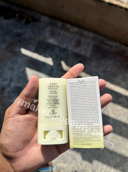 Beauty Of Joseon Sunscreen Stick SPF 50+ PA++++ includes Mugwort + Camelia.