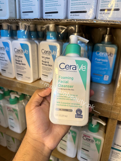 Cera ve Foaming Facial Cleanser 237 ML.