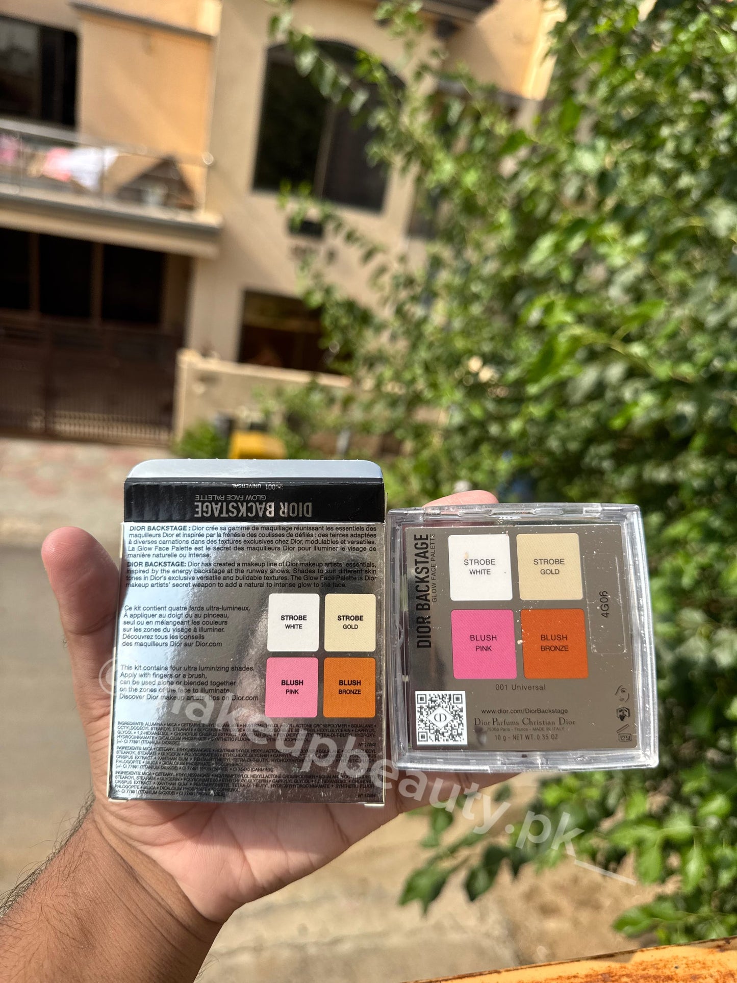 Dior Backstage Glow Face Palette 4 in 1 .