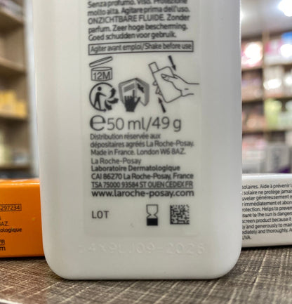 LA ROCHE POSAY ANTHELIOS FLUID INVISIBLE 50+ SPF