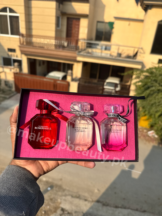 Victoria Secret 3 in 1 Perfume gift set including Bombshell, Bombshell Seduction, Bombshell Intense 30 ML Each perfume