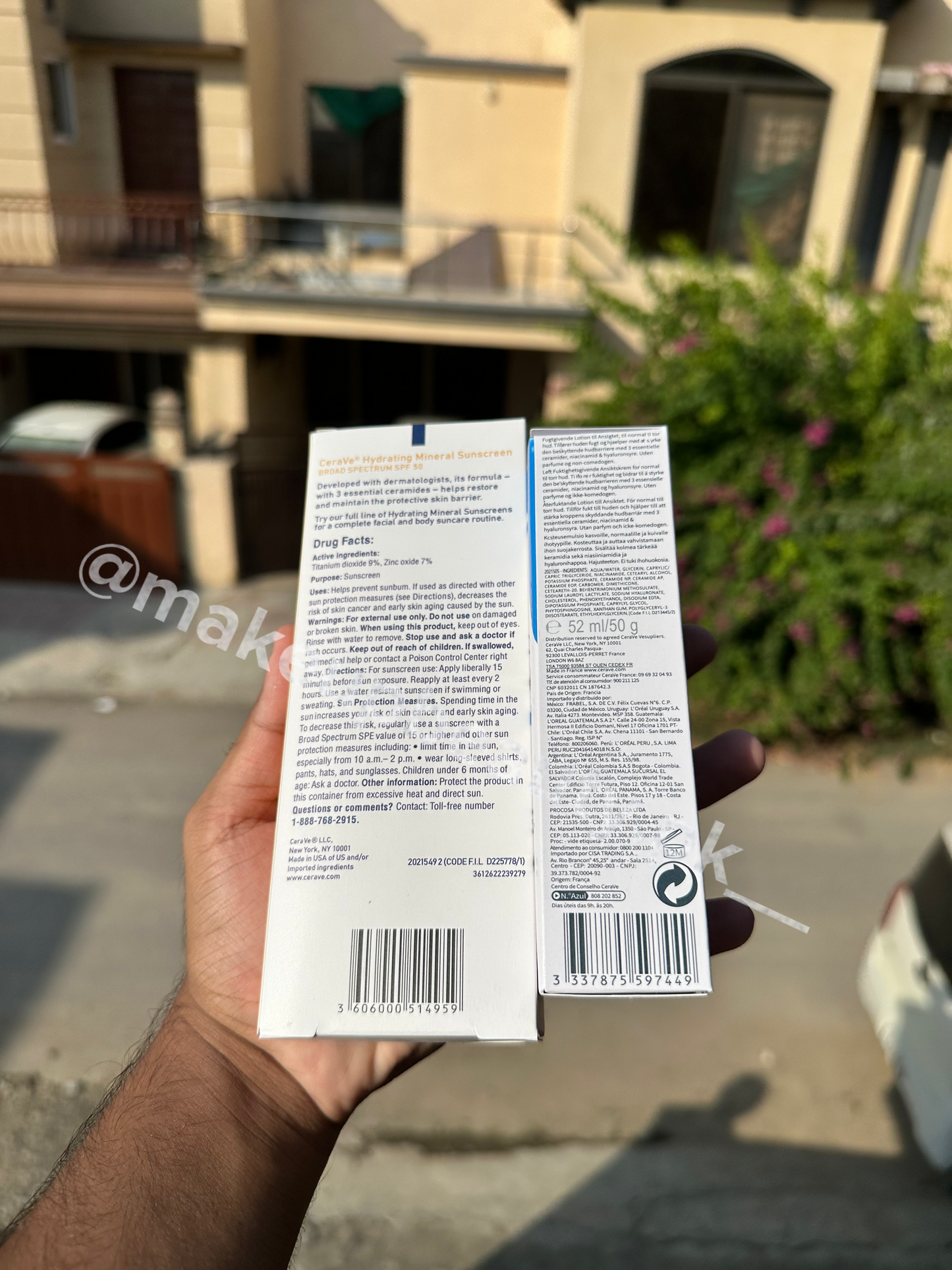 Sale of the Year🎉. Cera ve Hydrating Mineral sunscreen 75 ml and Cera ve Facial moisturizing Lotion 52 ml deal of two