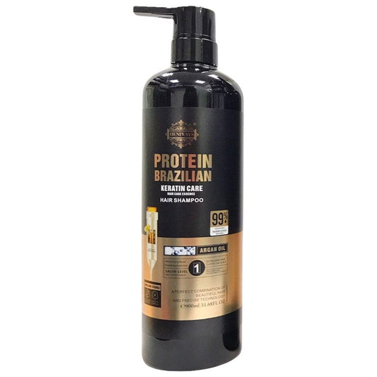 Heniways Protein Brazilian keratin Shampoo 900ml (XL)