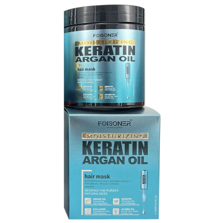 Keratin Argan Oil Hair Mask enriched with Collagen & Jojoba Oil 1000ml ...