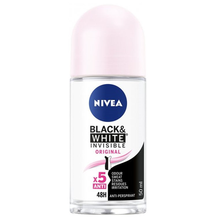 Nivea Black & White Invisible Anti Perspirant Roll on 50ml