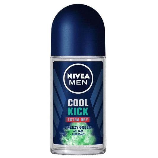 Nivea Men Cool Kick Extra Dry Freezy Green Deodorant Roll on 50ml