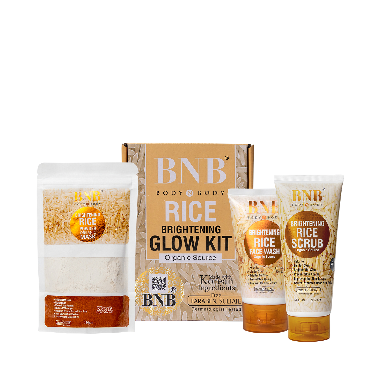 Rice Extract Bright & Glow Kit 3 in 1
