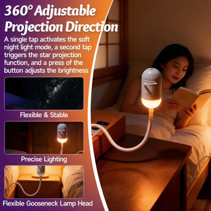 2 in 1 Galaxy Projector Night Light for Bedroom Sleep Decoration