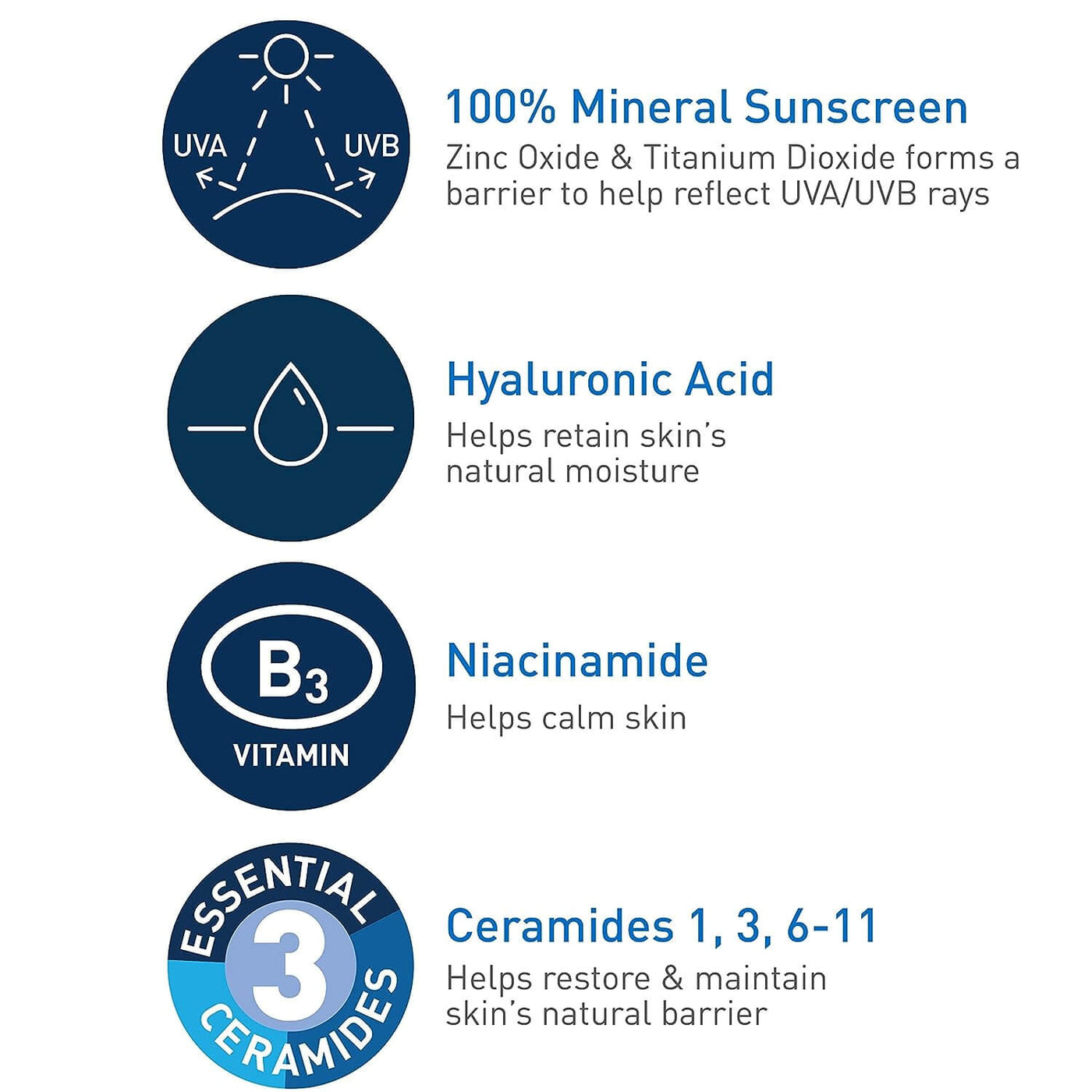 CeraVe Hydrating Mineral Face Sunscreen Lotion – SPF 50