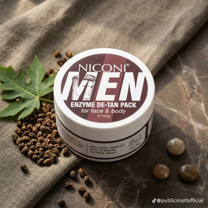 Niconi Men Enzyme De-Tan Pack For Face and Body