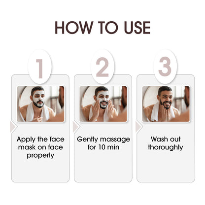Niconi Men Enzyme De-Tan Pack For Face and Body