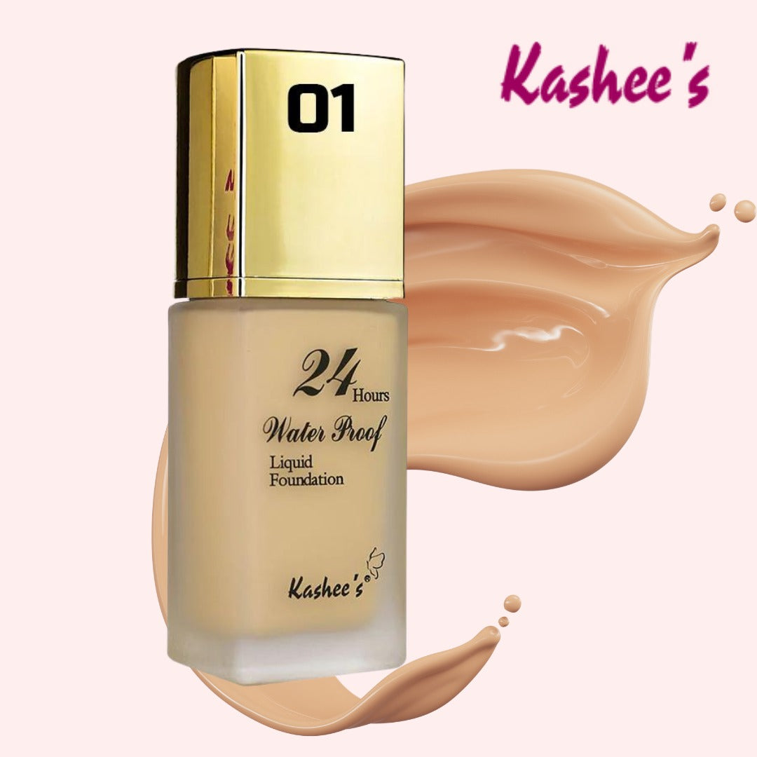 Kashee's Waterproof liquid Foundation 24 hours Eventone High Coverage