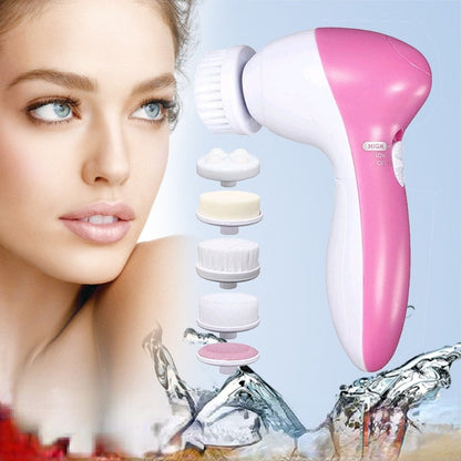 5 in 1 Electric Facial Cleanser Wash Face Cleaning Machine Skin Pore Cleaner Body Cleansing Massage