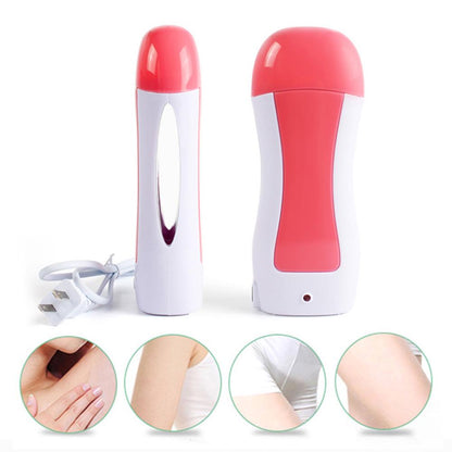 3 In 1 Depilatory Hair Removal Wax Heating Machine Waxing with Strips & Original Wax